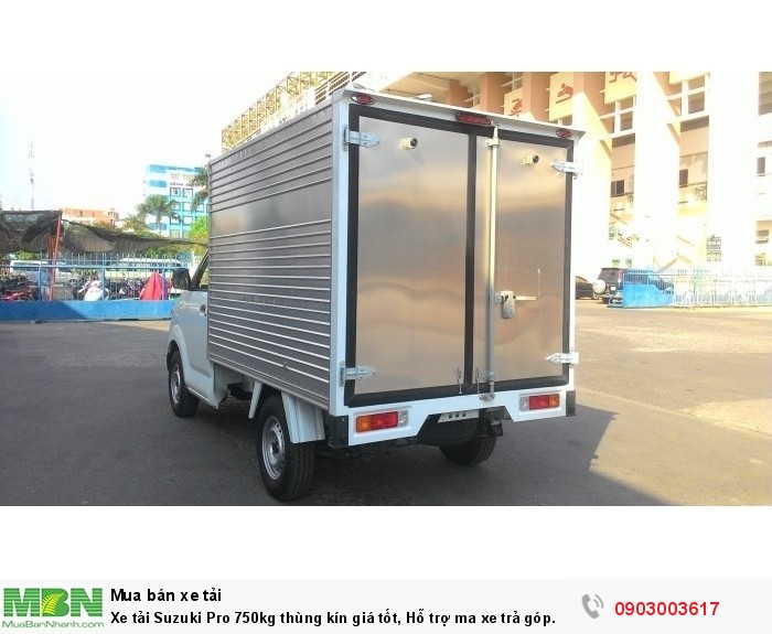 Xe tải Suzuki Pro 750kg thùng kín giá tốt, Hỗ trợ ma xe trả góp.