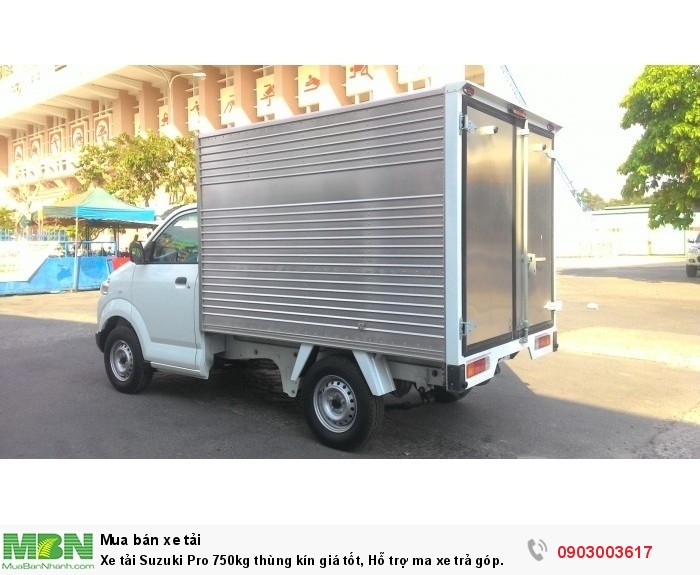 Xe tải Suzuki Pro 750kg thùng kín giá tốt, Hỗ trợ ma xe trả góp.