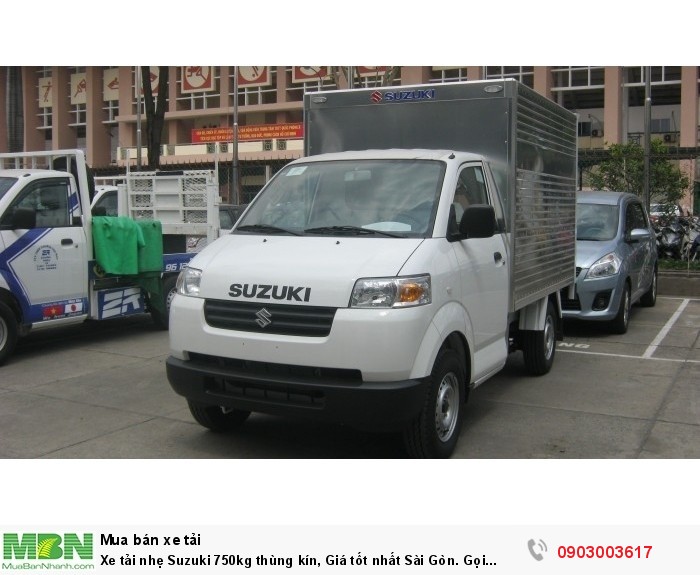 Xe tải nhẹ Suzuki 750kg thùng kín, Giá tốt nhất Sài Gòn. Gọi ngay: 0903.003.617