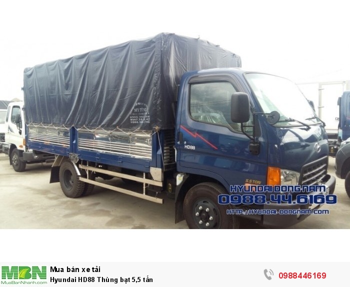 Hyundai HD88 Thùng bạt 5,5 tấn