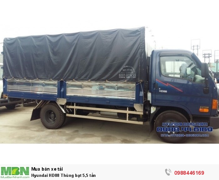 Hyundai HD88 Thùng bạt 5,5 tấn