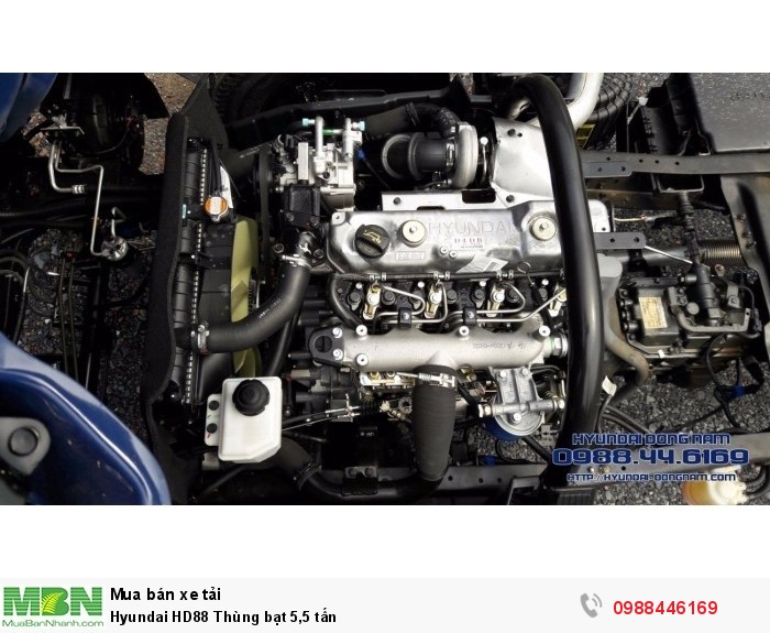 Hyundai HD88 Thùng bạt 5,5 tấn