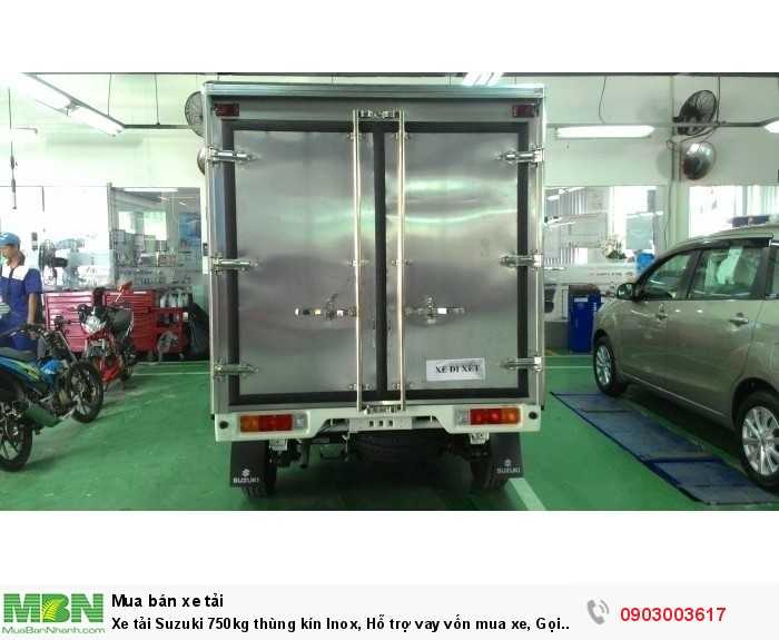 Xe tải Suzuki 750kg thùng kín Inox, Hỗ trợ vay vốn mua xe, Gọi ngay: 0903.003.617