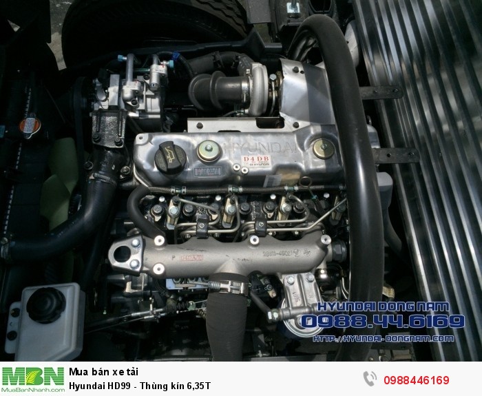 Hyundai HD99 - Thùng kín 6,35T