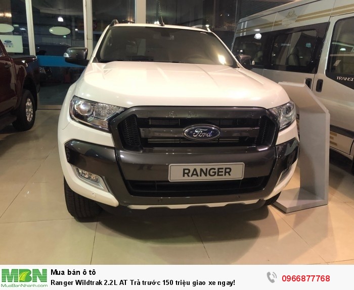 Ranger Wildtrak 2.0L AT Trả trước 150 triệu giao xe ngay!