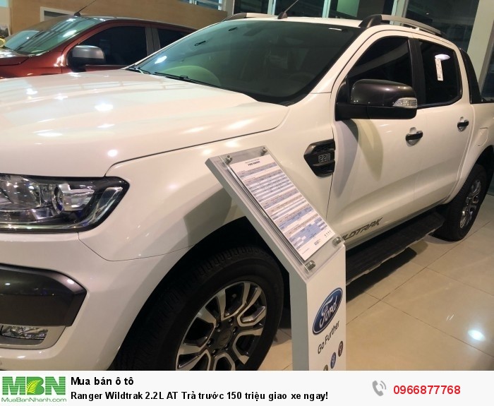 Ranger Wildtrak 2.0L AT Trả trước 150 triệu giao xe ngay!