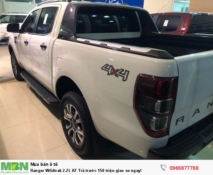 Ranger Wildtrak 2.0L AT Trả trước 150 triệu giao xe ngay!