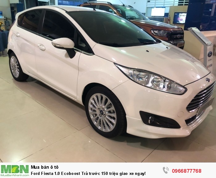 Ford Fiesta 1.0 Ecoboost Trả trước 150 triệu giao xe ngay!