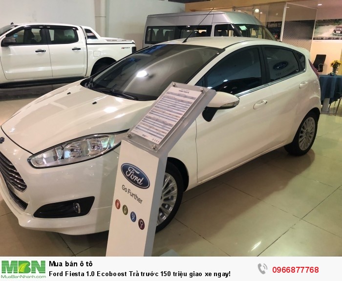 Ford Fiesta 1.0 Ecoboost Trả trước 150 triệu giao xe ngay!