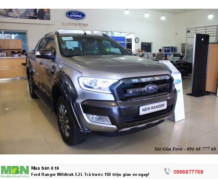 Ford Ranger Wildtrak 2.0L Trả trước 150 triệu giao xe ngay!