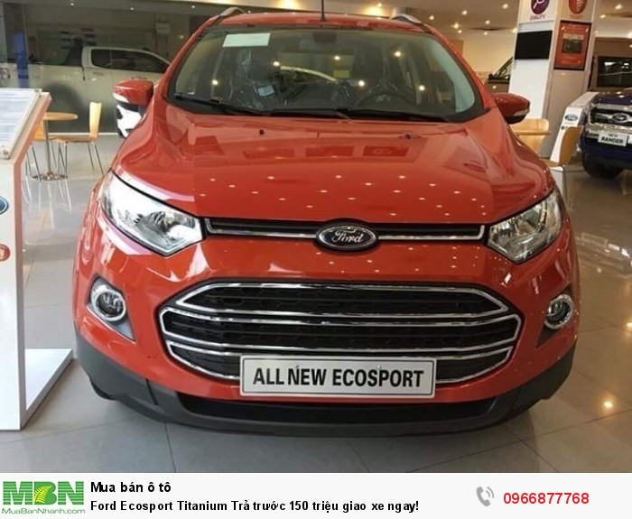 Ford Ecosport Titanium Trả trước 150 triệu giao xe ngay tại Gia Định Ford