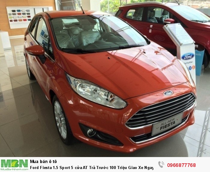 Ford Fiesta 1.5 Sport 5 cửa AT Trả Trước 100 Triệu Giao Xe Ngay