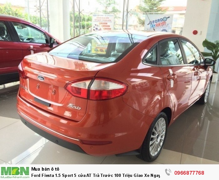 Ford Fiesta 1.5 Sport 5 cửa AT Trả Trước 100 Triệu Giao Xe Ngay