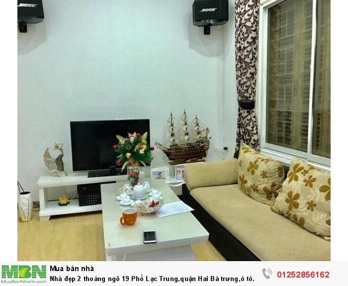 Nhà đẹp 2 thoáng ngõ 19 Phố Lạc Trung,quận Hai Bà trưng,ô tô tránh, 44m2.