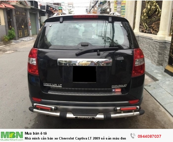 Nhà mình cần bán xe Chevrolet Captiva LT 2009 số sàn màu đen vip