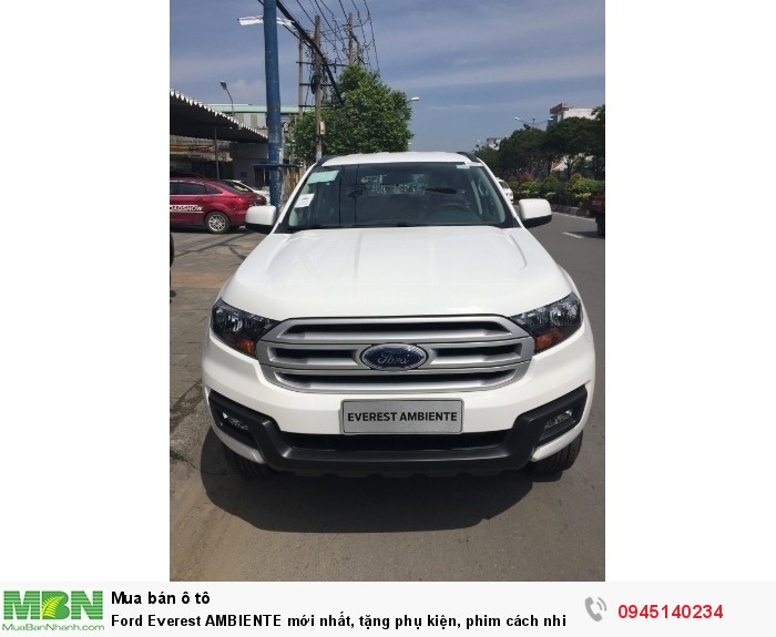 Ford Everest AMBIENTE mới nhất, tặng phụ kiện, phim cách nhiệt chỉ có tại Ford Tây Ninh