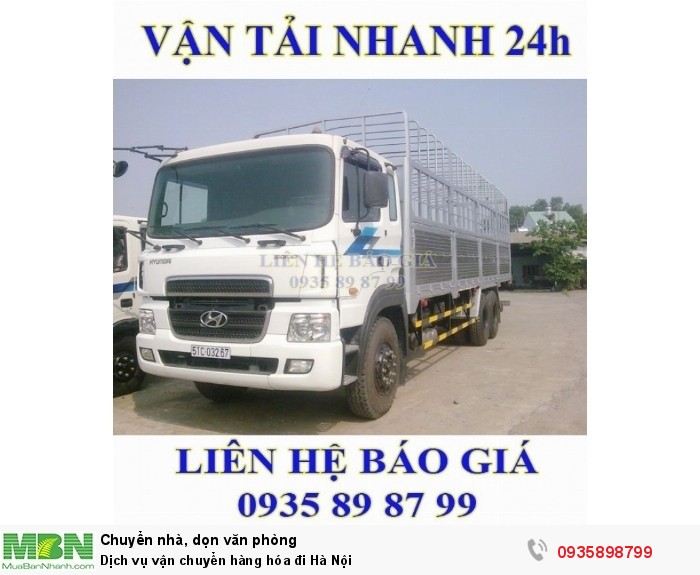 Dịch vụ vận chuyển hàng hóa đi Hà Nội