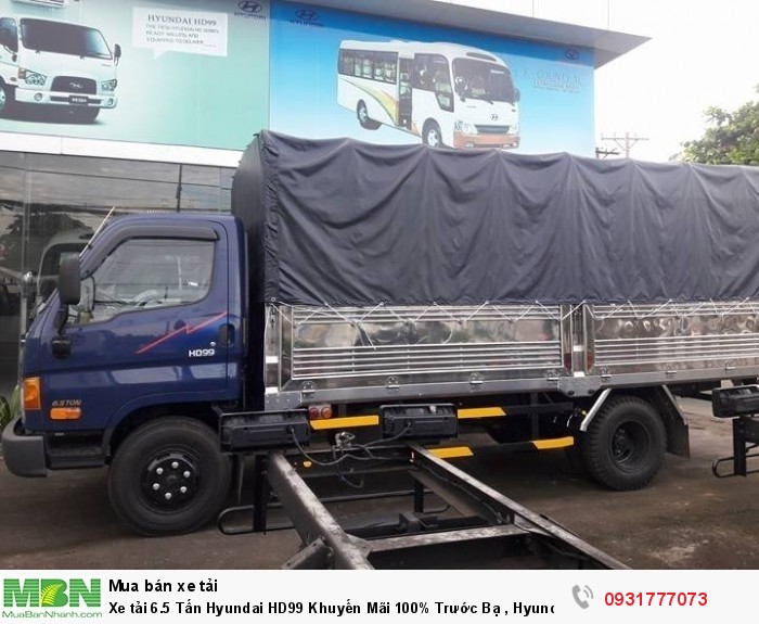 Xe tải 6.5 Tấn Hyundai HD99 Khuyến Mãi 100% Trước Bạ , Hyundai HD99 TPHCM ,Cần Thơ , Long An , Sóc Trăng , Tiền Giang , Bến Tre, Bình Dương , Đồng Tháp , Hậu Giang , Kiên Giang 0
