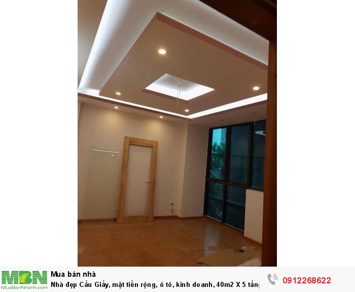 Nhà đẹp Cầu Giấy, mặt tiền rộng, ô tô, kinh doanh, 40m2 X 5 tầng, mt 8m: 6 tỷ