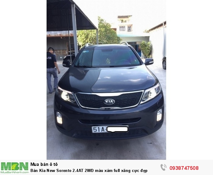 Bán Kia New Sorento 2.4AT 2WD màu xám full xăng cực đẹp
