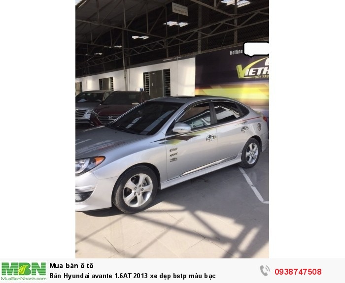 Bán Hyundai avante 1.6AT 2013 xe đẹp bstp màu bạc