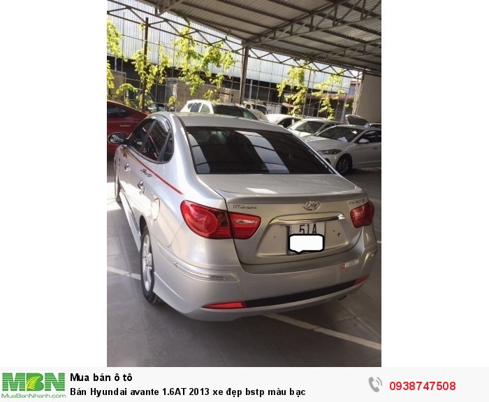 Bán Hyundai avante 1.6AT 2013 xe đẹp bstp màu bạc