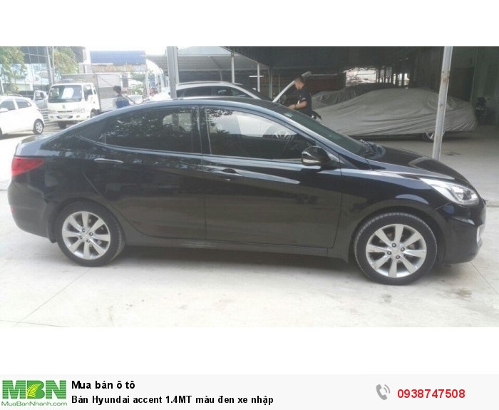 Bán Hyundai accent 1.4MT màu đen xe nhập