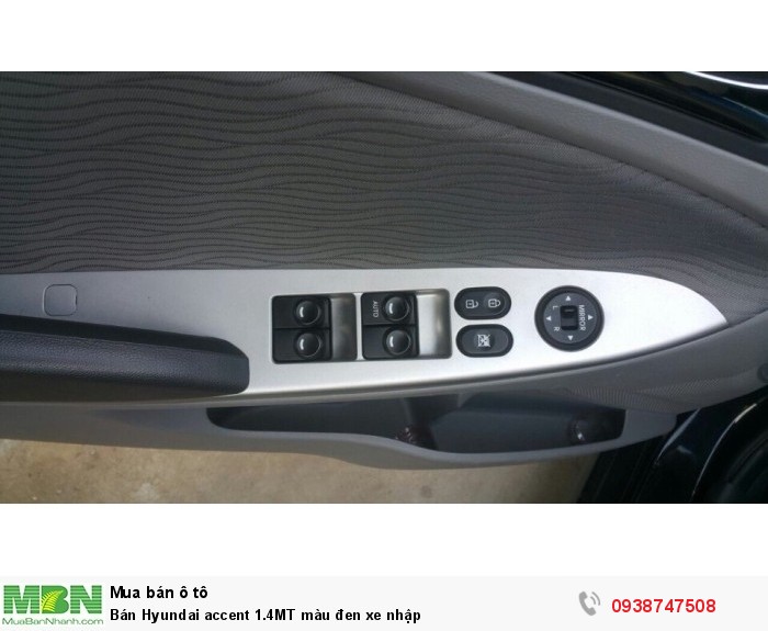 Bán Hyundai accent 1.4MT màu đen xe nhập