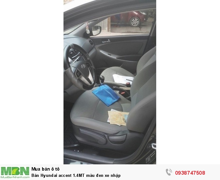 Bán Hyundai accent 1.4MT màu đen xe nhập