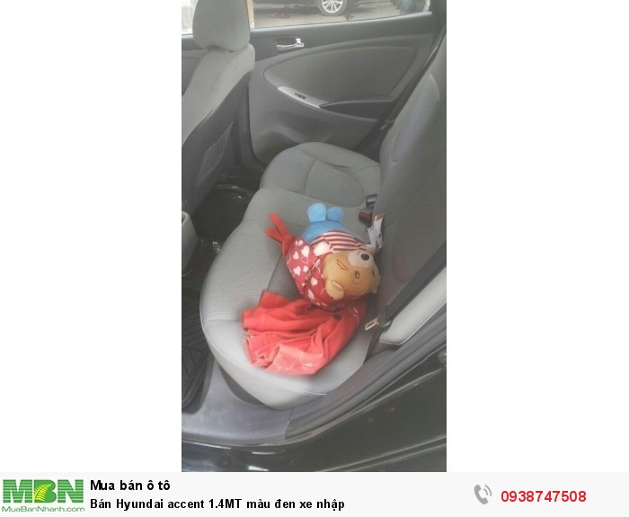 Bán Hyundai accent 1.4MT màu đen xe nhập