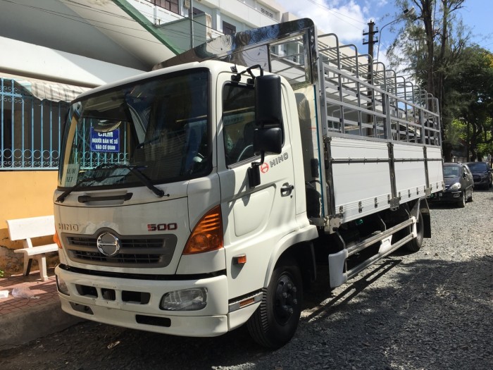 Giá xe  tải Hino FC mui bạt bửng nhôm giá tốt