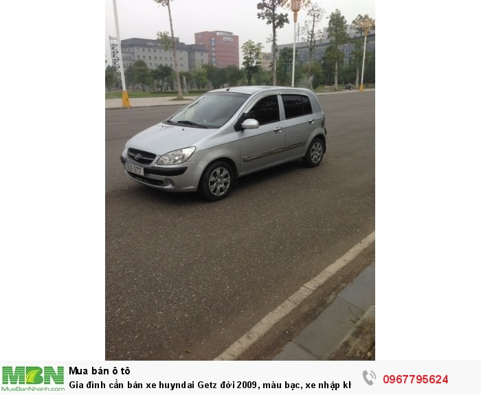 Gia đình cần bán xe Hyundai Getz đời 2009, màu bạc, xe nhập khẩu Hàn Quốc