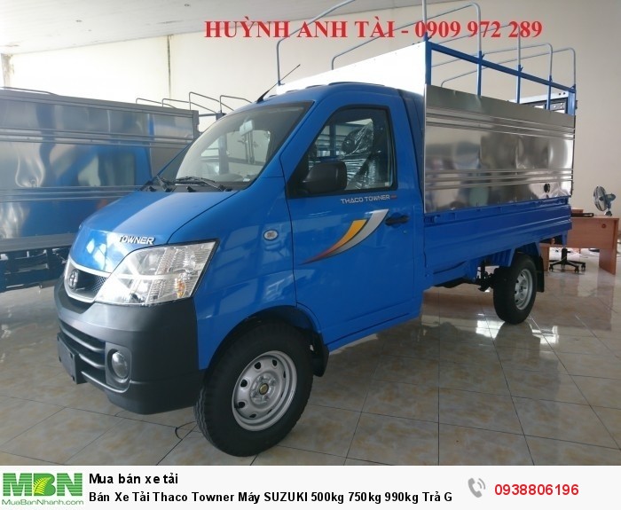 Bán Xe Tải Thaco Towner Máy SUZUKI 500kg 750kg 990kg Trả Góp Vũng Tàu