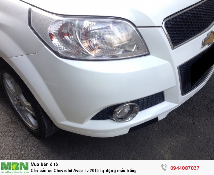 Cần bán xe Chevrolet Aveo ltz 2015 tự động màu trắng