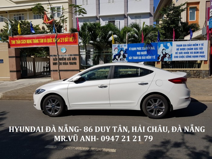 Xe Hyundai Elantra 2017 màu trắng- Đà Nẵng giá sốc, rẻ nhất thị trường chỉ với 160 triệu