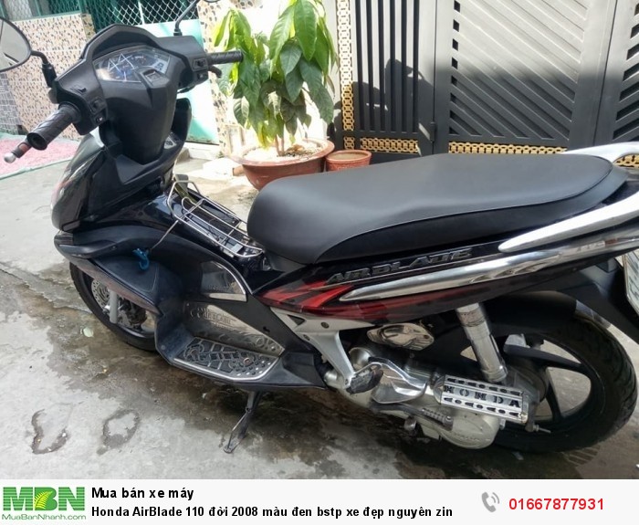 Honda AirBlade 110 đời 2008 màu đen bstp xe đẹp nguyên zin