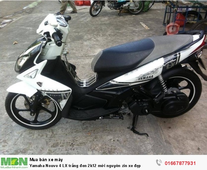 Yamaha Nouvo 4 LX trắng đen 2k12 mới nguyên zin xe đẹp