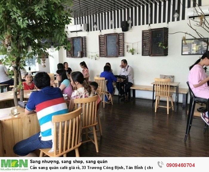 Cần sang quán café giá rẻ, 33 Trương Công Định, Tân Bình ( chung cư Harmorena)