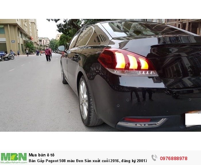 Bán Gấp Pegeot 508 màu Đen Sản xuất cuối 2016, đăng ký 20017