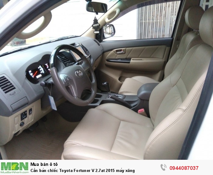 Cần bán chiếc Toyota Fortuner V 2.7at 2015 máy xăng