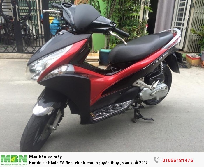 Honda air blade đỏ đen, chính chủ, nguyên thuỷ , sản xuất 2014