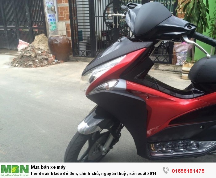 Honda air blade đỏ đen, chính chủ, nguyên thuỷ , sản xuất 2014