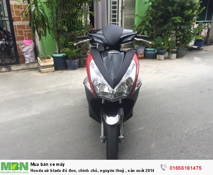 Honda air blade đỏ đen, chính chủ, nguyên thuỷ , sản xuất 2014