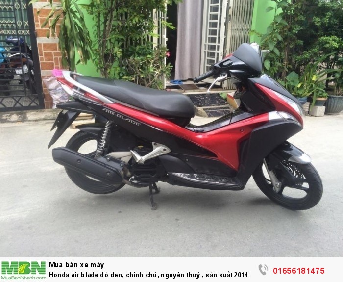 Honda air blade đỏ đen, chính chủ, nguyên thuỷ , sản xuất 2014