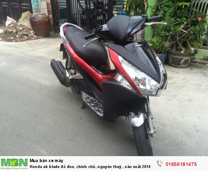 Honda air blade đỏ đen, chính chủ, nguyên thuỷ , sản xuất 2014