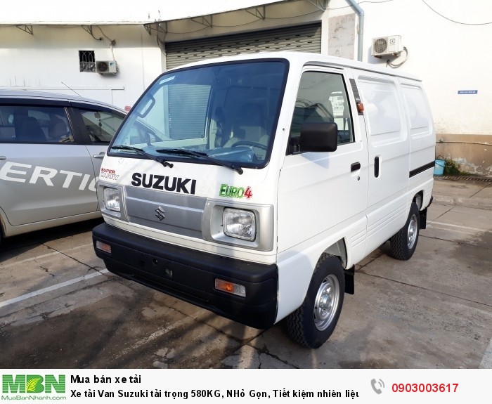 Xe tải Van Suzuki tải trọng 580KG, NHỏ Gọn, Tiết kiệm nhiên liệu.