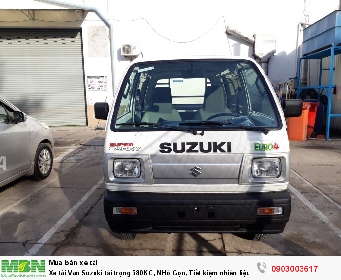 Xe tải Van Suzuki tải trọng 580KG, NHỏ Gọn, Tiết kiệm nhiên liệu.