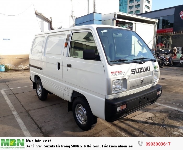 Xe tải Van Suzuki tải trọng 580KG, NHỏ Gọn, Tiết kiệm nhiên liệu.