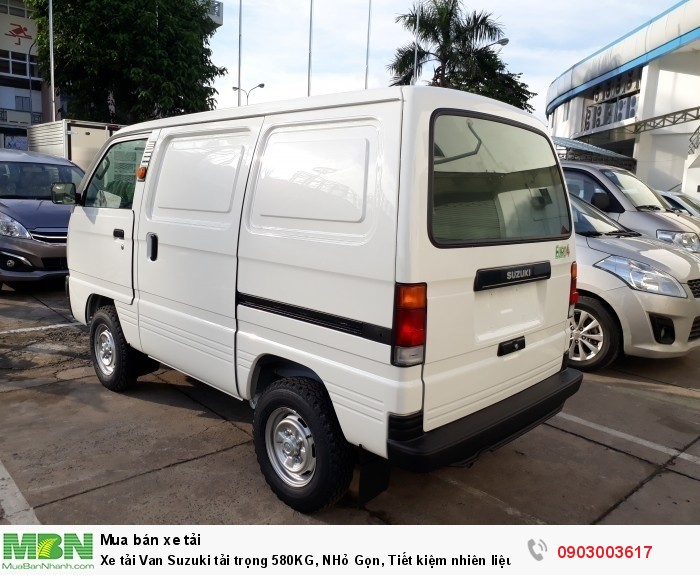 Xe tải Van Suzuki tải trọng 580KG, NHỏ Gọn, Tiết kiệm nhiên liệu.