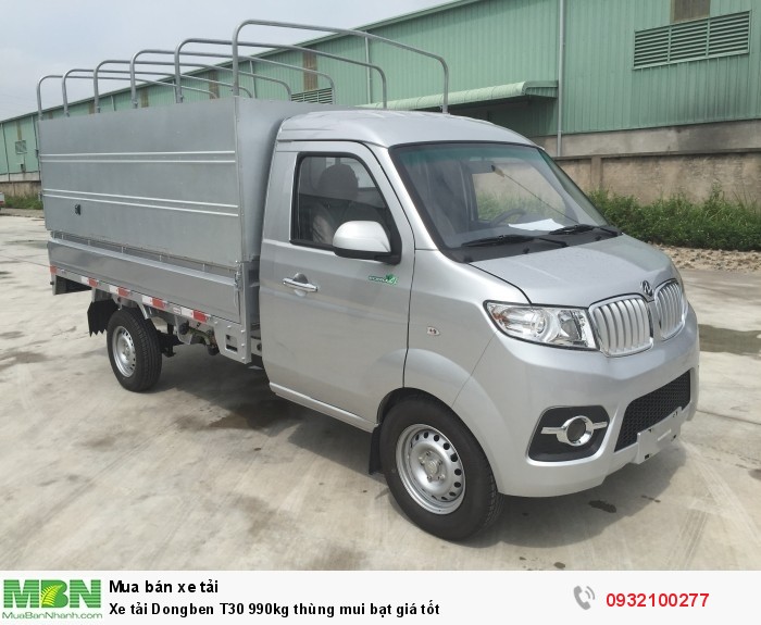 Xe tải Dongben T30 990kg thùng mui bạt giá tốt